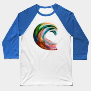 Rainbow Wave Baseball T-Shirt